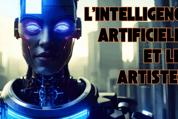 Intelligence artificielle pour DJs - Robot futuriste symbolisant l'IA créative musicale en 2026